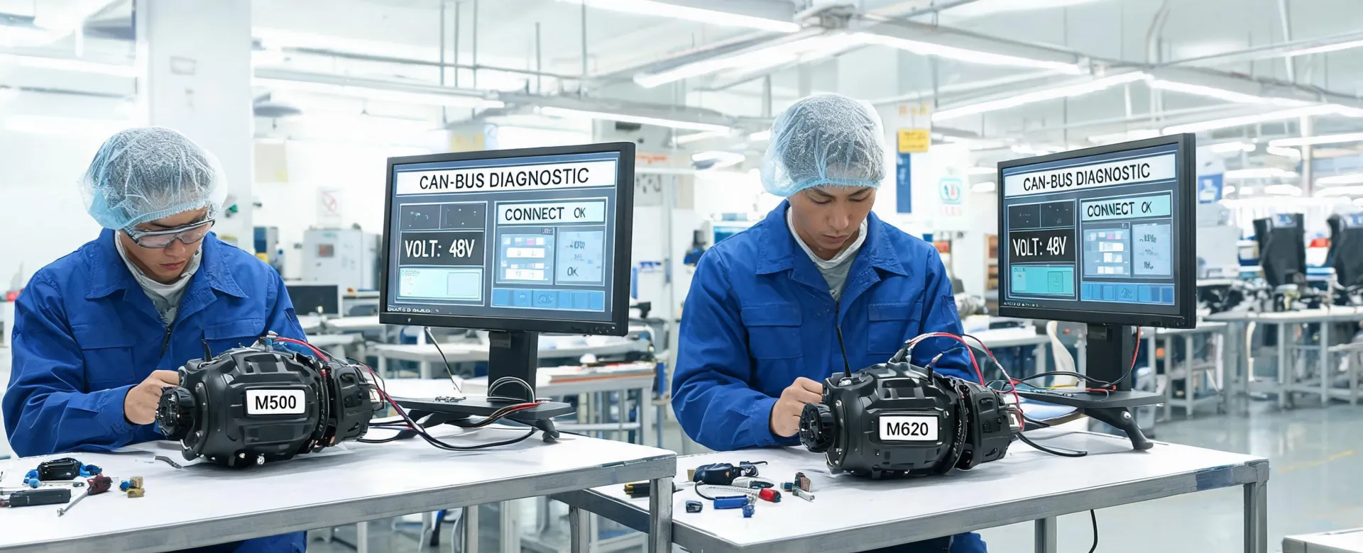 Bafang mid-drive motor assembly line