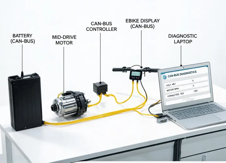 CAN-bus ebike motor system architecture